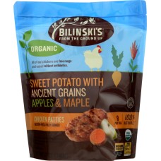 BILINSKIS: Sweet Potato with Ancient Grains Apples and Maple Chicken Patties, 12 oz