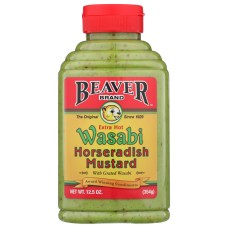 BEAVER: Wasabi Horseradish Mustard, 12.5 oz