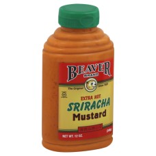 BEAVER: Extra Hot Sriracha Mustard, 12 oz