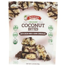 JENNIES: Organic Coconut Bites With Cacao Nibs, 5.25 oz