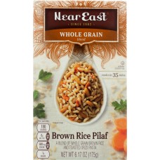 NEAR EAST: Rice Mix Whole Grain Pilaf Brown, 6.17 oz