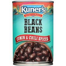 KUNERS: Southwest Black Beans with Cumin & Chili Spices, 15 oz