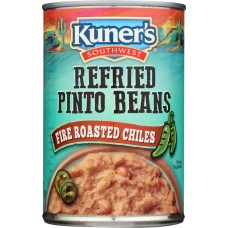KUNERS: Refried Pinto Beans With Fine Roasted Chiles, 16 oz