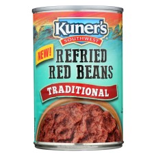 KUNERS: Refried Red Beans Traditional, 16 oz