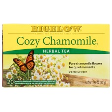 BIGELOW: Herbal Tea Caffeine Free Cozy Chamomile, 20 tea bags