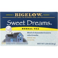 BIGELOW: Sweet Dreams Herbal Tea 20 Bags, 1.09 oz