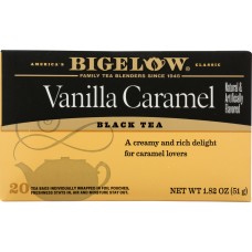 BIGELOW: Vanilla Caramel Black Tea 20 Bags, 1.82 oz