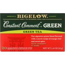 BIGELOW: Constant Comment Green Tea 20 Bags, 1.18 oz