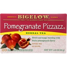 BIGELOW: Pomegranate Pizzazz Herbal Tea 20 Bags, 1.18 oz