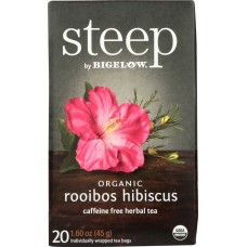 BIGELOW: Organic Rooibos Hibiscus Tea, 1.60 oz