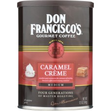DON FRANCISCO: Caramel Creme Medium Ground Coffee, 12 oz