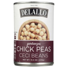 DELALLO: Chickpeas Beans, 15.5 oz