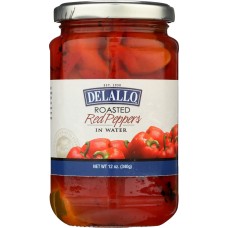 DELALLO: Roasted Red Peppers, 12 oz