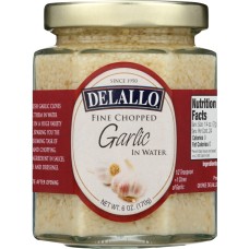 DELALLO: Minced Garlic in Water, 6 oz