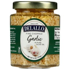 DELALLO: Fine Chopped Garlic in Olive Oil, 6 oz