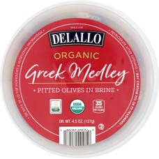 DELALLO: Greek Medley Olives in Brine, 4.5 oz