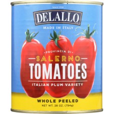 DELALLO: Tomatoes Salerno Plum Italia, 28 oz