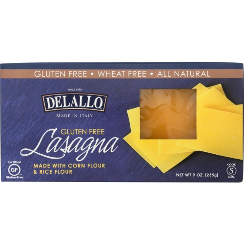 DELALLO: Pasta Lasagna Gluten Free 9 oz