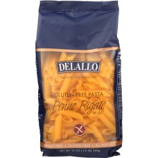 DELALLO: Gluten Free Corn & Rice Penne Rigate, Made From The Best Wheat In Italy, 12 oz