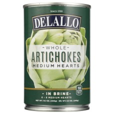 DELALLO: Artichoke Heart 6-8 Counts, 14.1 oz