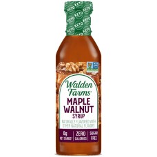 WALDEN FARMS: Maple Walnut Syrup Sugar Free Calorie Free, 12 fl oz