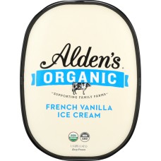 ALDENS ORGANIC: Ice Cream French Vanilla, 48 oz