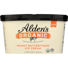 ALDENS ORGANIC: Ice Cream Peanut Butter Fudge, 48 oz