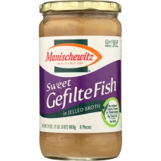 MANISCHEWITZ: Fish Gefilte Sweet Jelled Broth, 24 oz