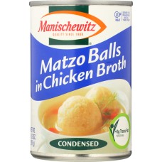 MANISCHEWITZ: Condensed Soup Matzo Balls in Chicken Broth, 10.5 Oz