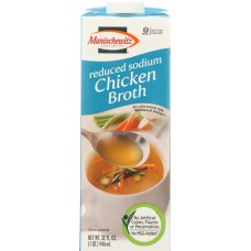 MANISCHEWITZ: Broth Chicken All Natural Reduced Sodium, 32 oz