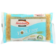 MANISCHEWITZ: Yolk Free Fine Noodles, 12 oz