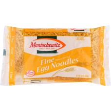 MANISCHEWITZ: Egg Noodles Fine, 12 Oz