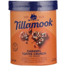 TILLAMOOK: Caramel Toffee Crunch Ice Cream, 56 oz