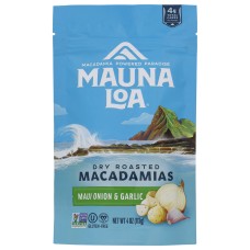 MAUNA LOA: Macadamia Maui Onion Garlic, 4 oz