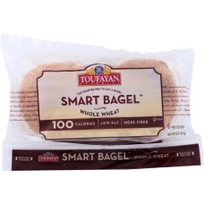 TOUFAYAN: Smart Bagel Whole Wheat, 9.5 oz