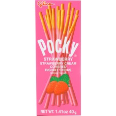 GLICO: Pocky Strawberry Cream Biscuit Sticks, 1.41 oz