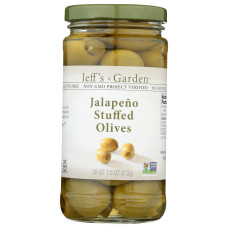 JEFFS NATURALS: Jalapeno Stuffed Olives, 7.5 oz