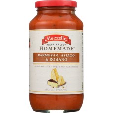 MEZZETTA: Napa Valley Homemade Parmesan, Asiago & Romano Sauce, 25 oz