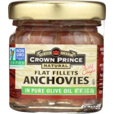 CROWN PRINCE: Anchovy Flat Olive Oil, 1.5 oz