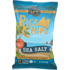 LUNBERG: Rice Chips Sea Salt, 6 oz