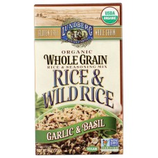 LUNDBERG: Rice and Wild Rice Garlic and Basil, 6 oz