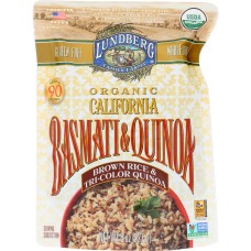 LUNDBERG: Organic Brown Basmati And Tri-Color Quinoa, 8 oz