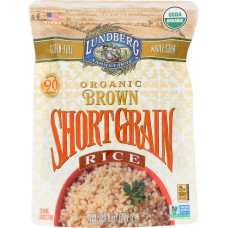 LUNDBERG: Rice Brown Short Grain Organic, 8 oz
