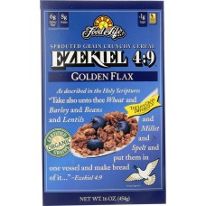 FOOD FOR LIFE: Ezekiel 4:9 Sprouted Grain Cereal Golden Flax, 16 oz