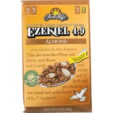 FOOD FOR LIFE: Ezekiel 4:9 Sprouted Grain Cereal Almond, 16 oz
