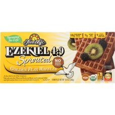FOOD FOR LIFE: Ezekiel 4:9 Sprouted Golden Flax Waffles, 10.60 oz