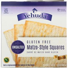 YEHUDA: Unsalted Matzo Style Squares, 10.5 oz