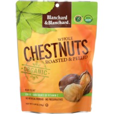 BLANCHARD & BLANCHARD: Organic Whole Chestnuts Roasted & Peeled, 5.29 oz