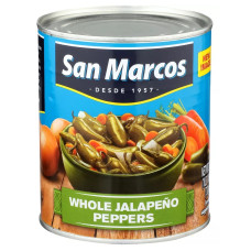 SAN MARCOS: Whole Jalapeno Peppers, 26 oz