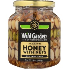 WILD GARDEN: Honey with Nuts, 14 oz